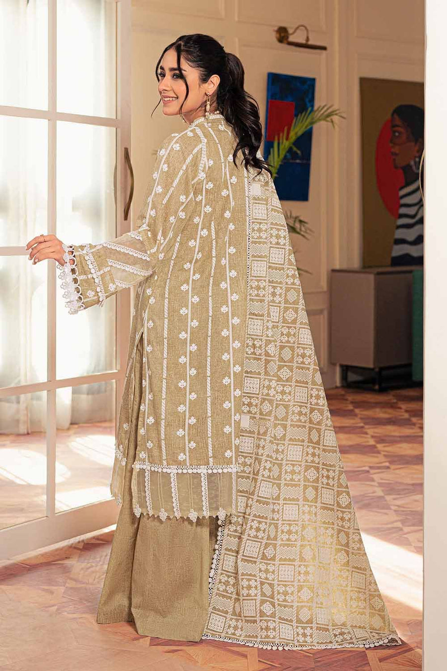 Gul Ahmed Festive Eid Printed Lawn Unstitched 3Pc Suit CL-32410