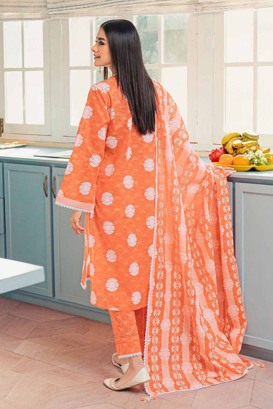 Gul Ahmed Festive Eid Printed Lawn Unstitched 3Pc Suit CL-32412