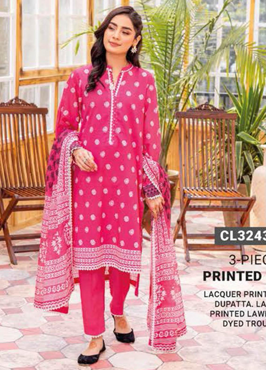 GulAhmed Summer Essential Lawn Unstitched Printed 3Pc Suit CL-32430B