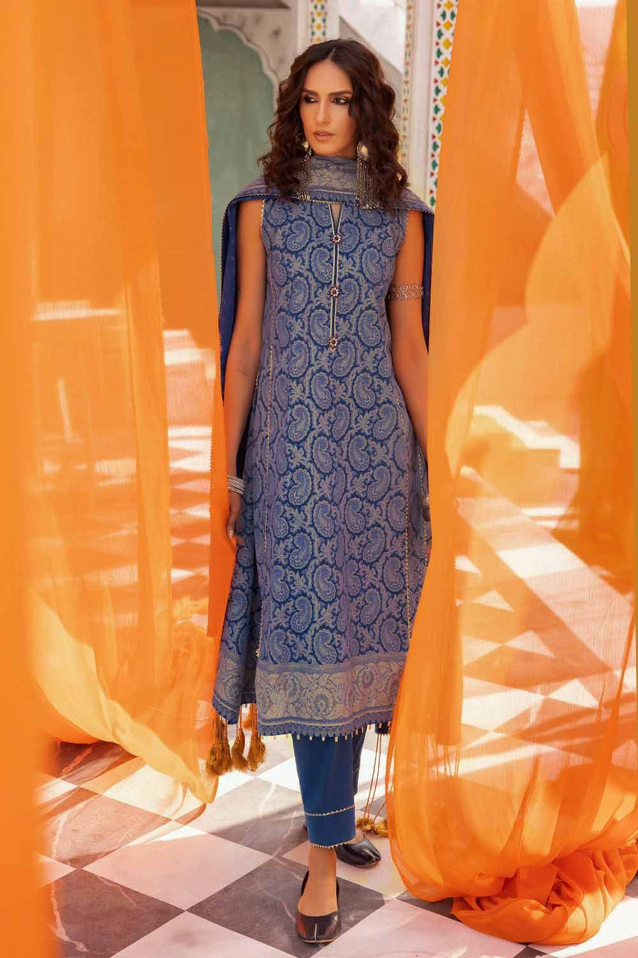 Gul Ahmed Festive Eid Printed Lawn Unstitched 3Pc Suit CL-32533 B