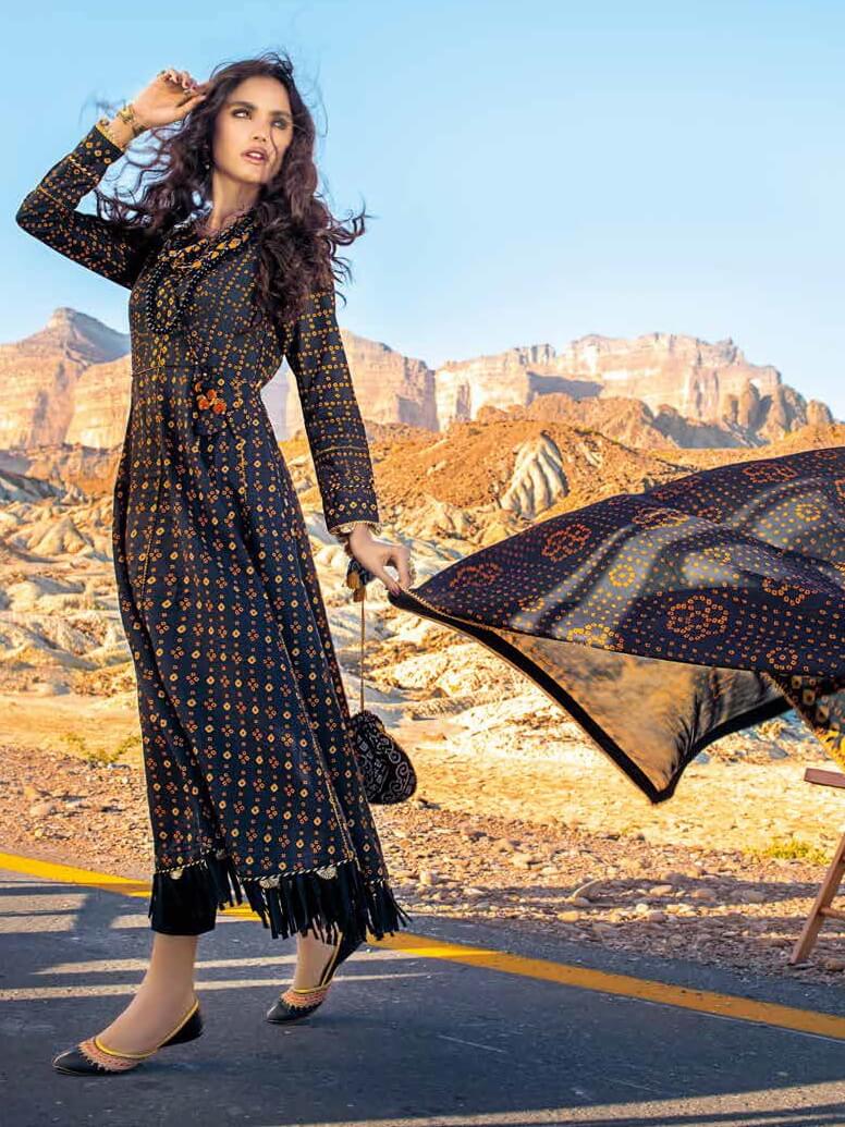 Gul Ahmed Summer Lawn 2021 Unstitched Printed 3Pc Suit CL1282A - FaisalFabrics.pk