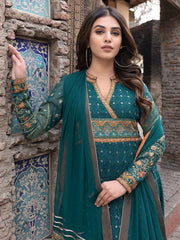 Charizma Aarzo Unstitched Embroidered Luxury Fancy 3Pc Suit CLC-01