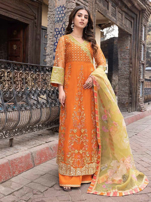 Charizma Aarzo Unstitched Embroidered Luxury Fancy 3Pc Suit CLC-02