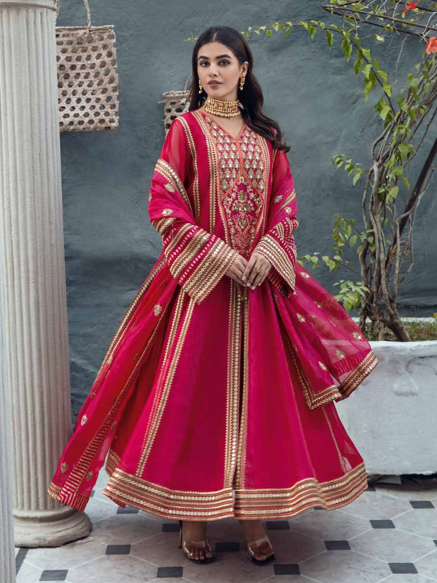 Charizma Aarzo Unstitched Embroidered Luxury Fancy 3Pc Suit CLC-04