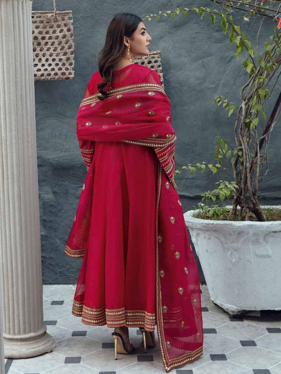 Charizma Aarzo Unstitched Embroidered Luxury Fancy 3Pc Suit CLC-04