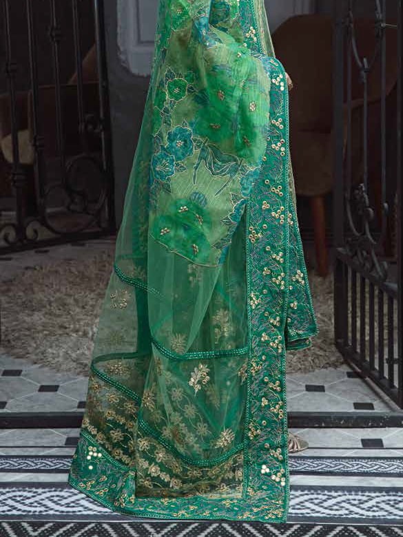 Charizma Aarzo Unstitched Embroidered Luxury Fancy 3Pc Suit CLC-05