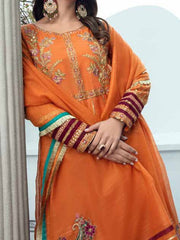 Charizma Aarzo Unstitched Embroidered Luxury Fancy 3Pc Suit CLC-06