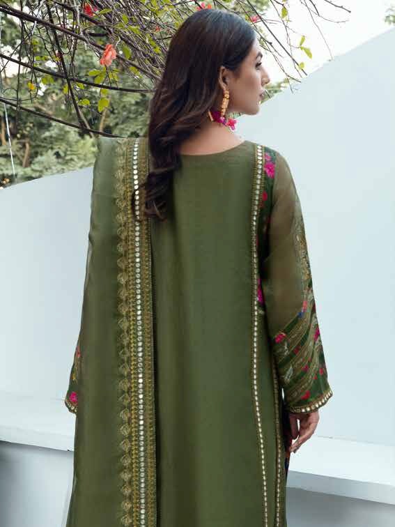 Charizma Aarzo Unstitched Embroidered Luxury Fancy 3Pc Suit CLC-07