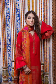Charizma Signature Unstitched Embroidered Leather Jacquard 3Pc CLJ-13