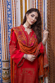 Charizma Signature Unstitched Embroidered Leather Jacquard 3Pc CLJ-13