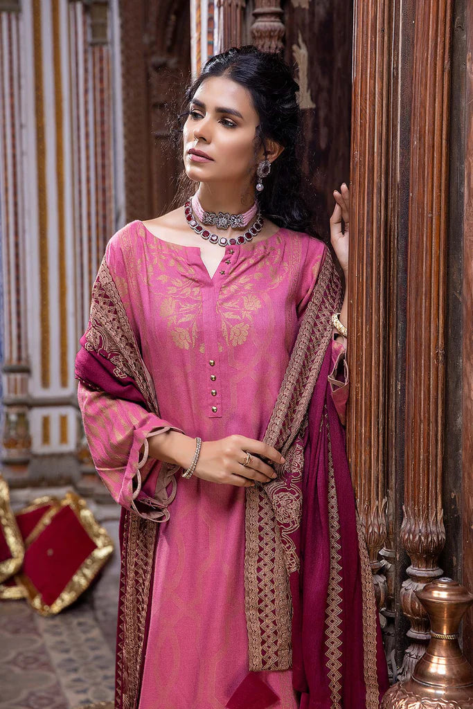 Charizma Signature Unstitched Embroidered Leather Jacquard 3Pc CLJ-17