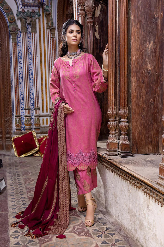 Charizma Signature Unstitched Embroidered Leather Jacquard 3Pc CLJ-17