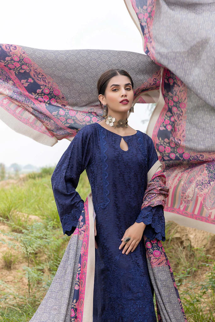 Charizma Unstitched Embroidered Marina Jacquard 3Pc Suit CLJW22-03
