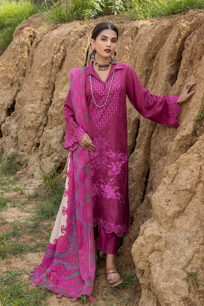 Charizma Unstitched Embroidered Marina Jacquard 3Pc Suit CLJW22-04