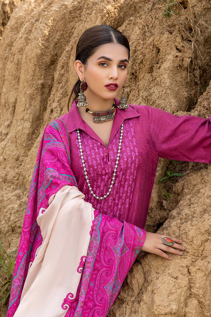 Charizma Unstitched Embroidered Marina Jacquard 3Pc Suit CLJW22-04