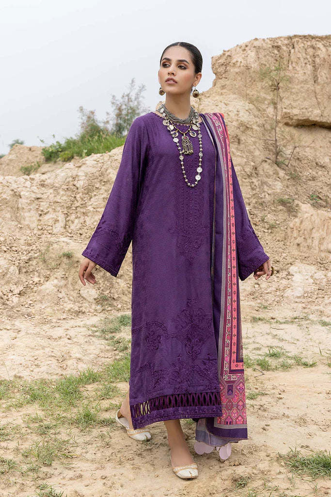 Charizma Unstitched Embroidered Marina Jacquard 3Pc Suit CLJW22-07