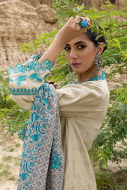 Charizma Unstitched Embroidered Marina Jacquard 3Pc Suit CLJW22-08