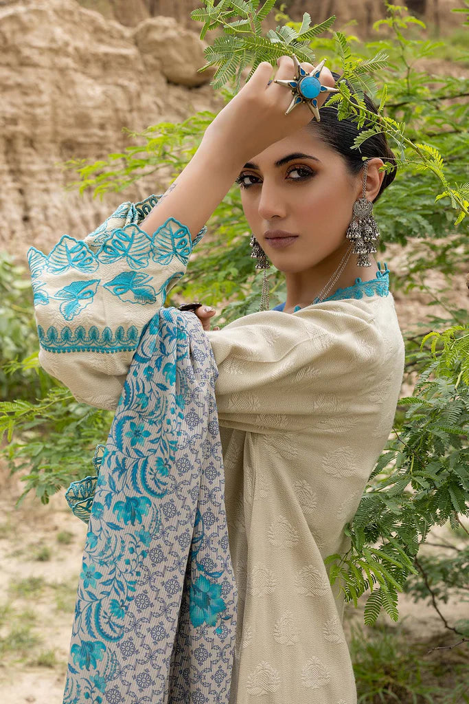 Charizma Unstitched Embroidered Marina Jacquard 3Pc Suit CLJW22-08