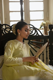 Cross Stitch Chikankari Lawn Unstitched 3 Piece Suit - CLOVER LIME