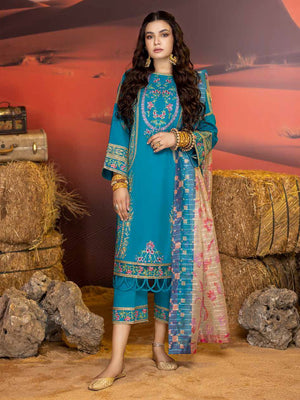 Charizma Meeras Embroidered Khaddar Unstitched 3Pc Suit CM-01
