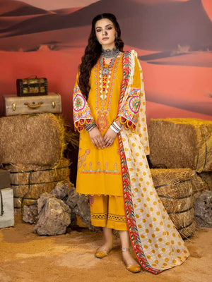 Charizma Meeras Embroidered Khaddar Unstitched 3Pc Suit CM-03