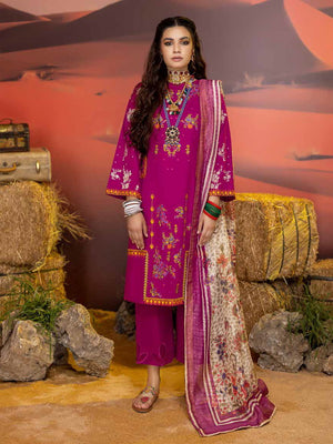 Charizma Meeras Embroidered Khaddar Unstitched 3Pc Suit CM-04
