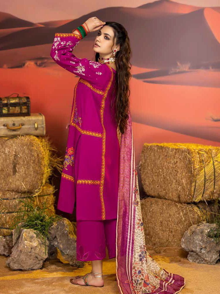 Charizma Meeras Embroidered Khaddar Unstitched 3Pc Suit CM-04
