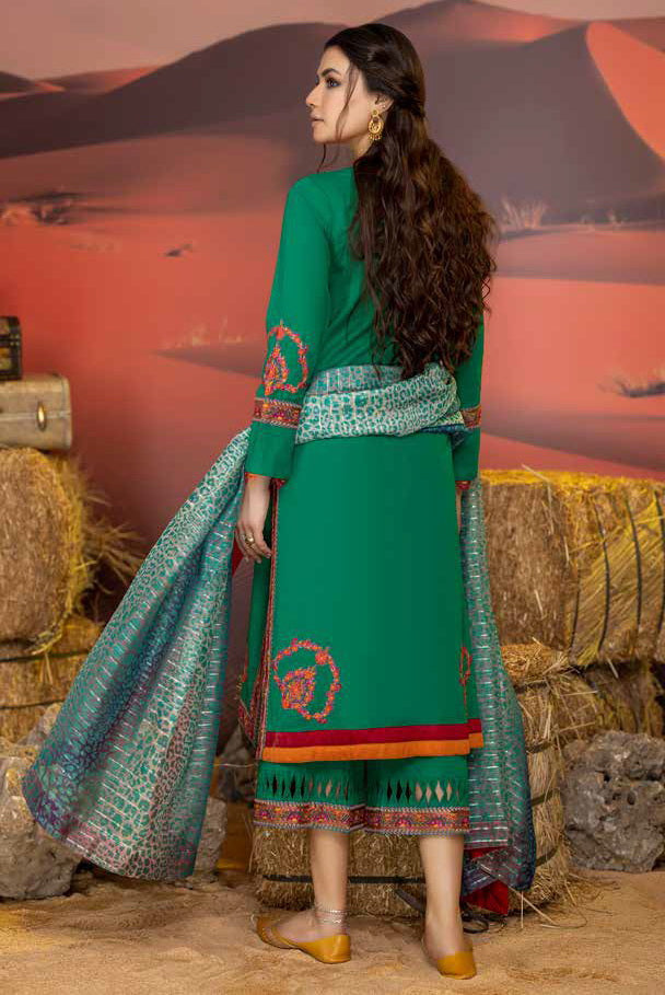 Charizma Meeras Embroidered Khaddar Unstitched 3Pc Suit CM-05