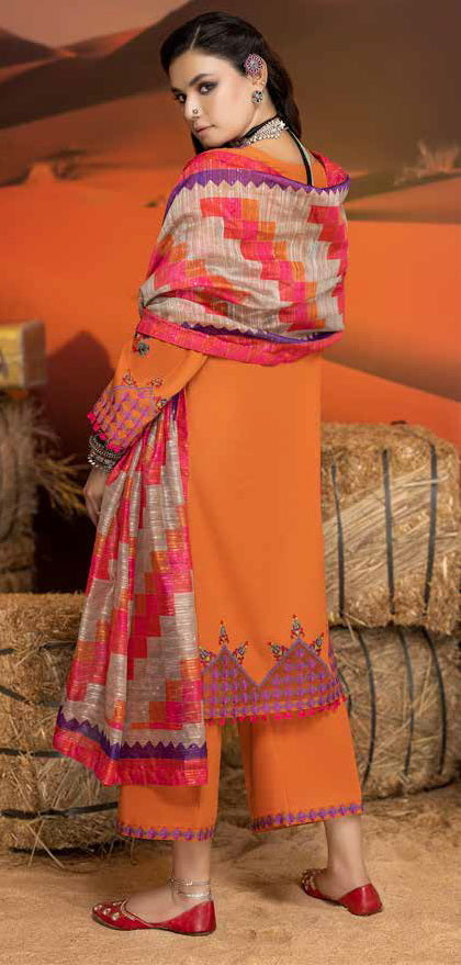 Charizma Meeras Embroidered Khaddar Unstitched 3Pc Suit CM-06