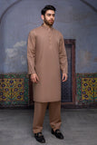 So Kamal Mens Unstitched Classic Cotton Suit CM-1514 Brown