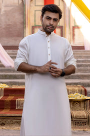So Kamal Mens Unstitched Classic Cotton Suit CM-1514 Off White