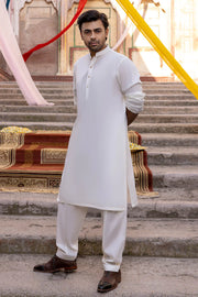 So Kamal Mens Unstitched Classic Cotton Suit CM-1514 Off White