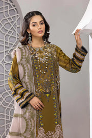 Charizma Naranji Vol-03 Unstitched Embroidered Lawn 3Pc Suit CN22-19 A