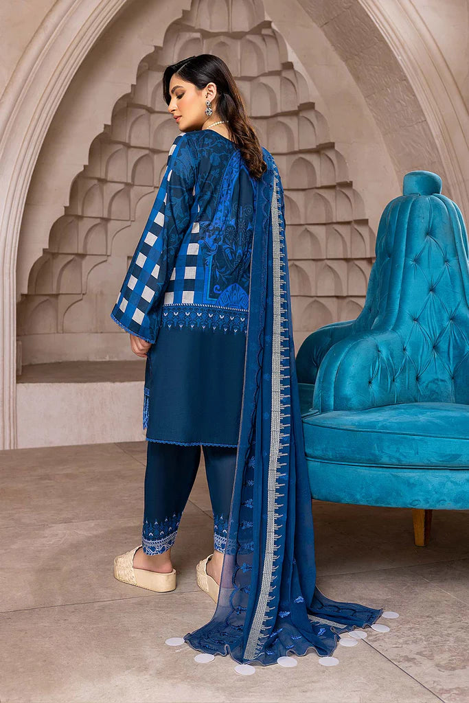 Charizma Naranji Vol-03 Unstitched Embroidered Lawn 3Pc Suit CN22-20 A