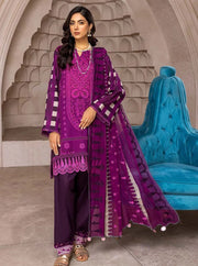 Charizma Naranji Vol-03 Unstitched Embroidered Lawn 3Pc Suit CN22-20 B