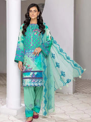Charizma Naranji Vol-03 Unstitched Embroidered Lawn 3Pc Suit CN22-21