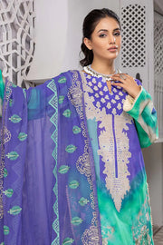 Charizma Naranji Vol-03 Unstitched Embroidered Lawn 3Pc Suit CN22-24