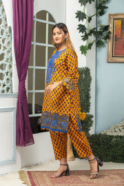 Mak Fashion Essentials Edit Embroidered Lawn Ready to Wear 2Pc - CORAL