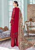 Afrozeh La Fuchsia Luxury Chiffon Unstitched 3 Piece Suit D-04 Coral Mist - FaisalFabrics.pk