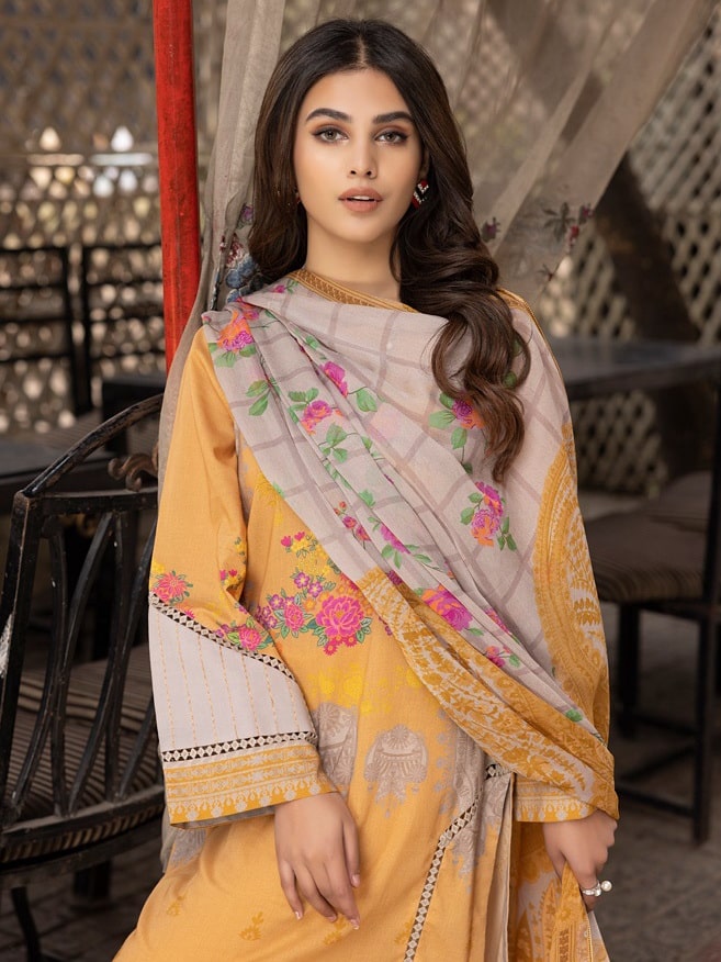 Charizma Beyond Casuals C-Prints Unstitched Lawn 3Pc Suit CP-002