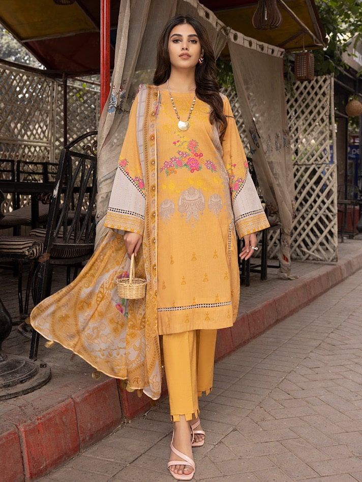 Charizma Beyond Casuals C-Prints Unstitched Lawn 3Pc Suit CP-002