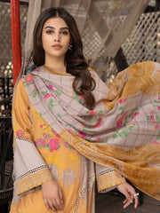 Charizma Beyond Casuals C-Prints Unstitched Lawn 3Pc Suit CP-002