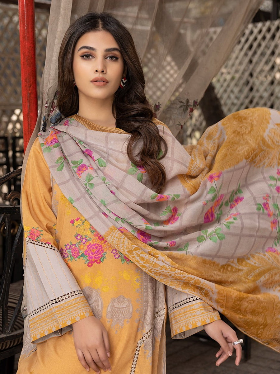 Charizma Beyond Casuals C-Prints Unstitched Lawn 3Pc Suit CP-002
