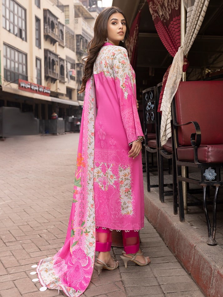 Charizma Beyond Casuals C-Prints Unstitched Lawn 3Pc Suit CP-007