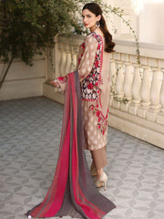 Charizma C-Prints Unstitched Printed Lawn 3 Piece Suit CP-018