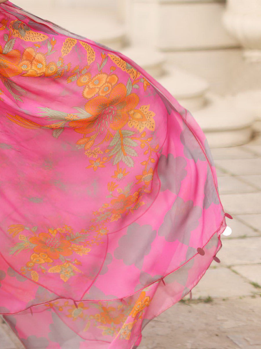 Charizma C-Prints Unstitched Printed Lawn 3 Piece Suit CP-019