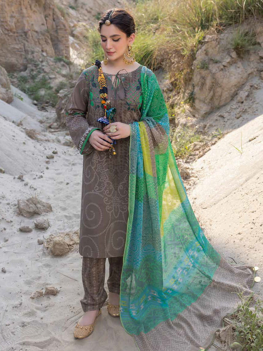 Charizma C-Prints Chunri Edition Unstitched Printed Lawn 3Pc Suit CP-33