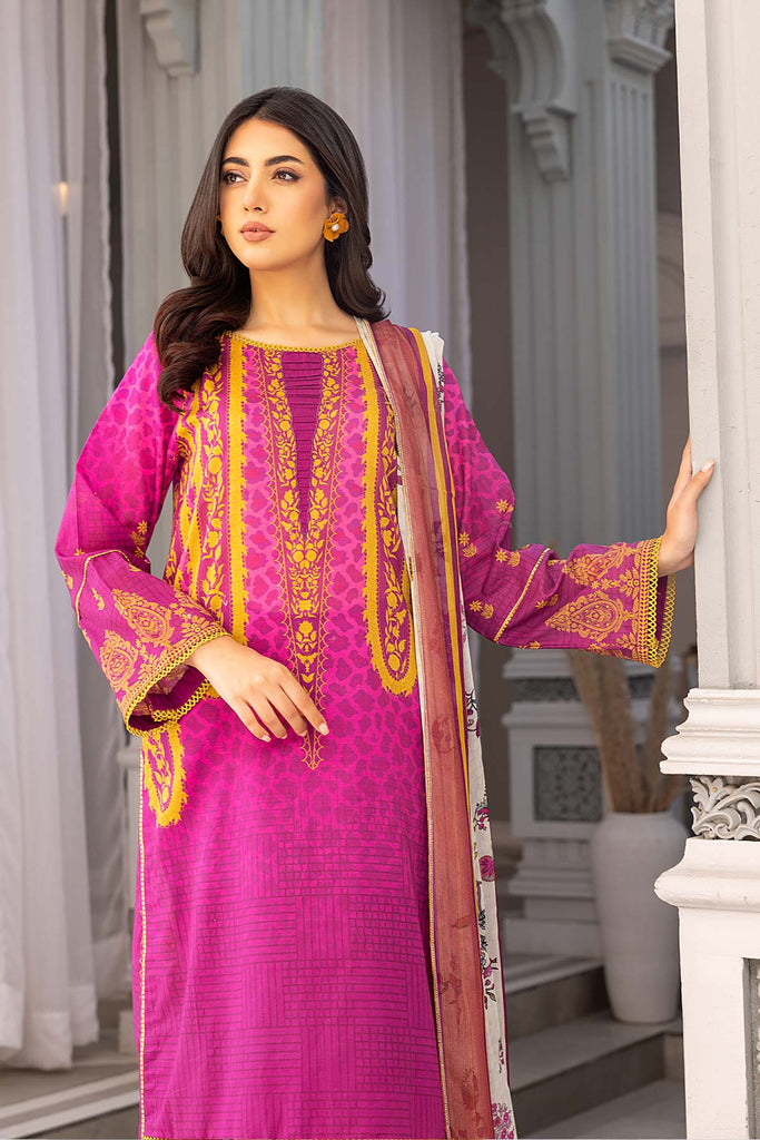 Charizma C-Prints Vol-03 Unstitched Printed Lawn 3 Piece Suit CP23-20