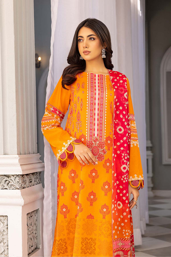 Charizma C-Prints Vol-03 Unstitched Printed Lawn 3 Piece Suit CP23-21