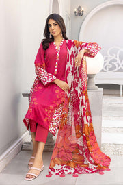 Charizma C-Prints Vol-03 Unstitched Printed Lawn 3 Piece Suit CP23-23